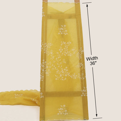 Crush Mul Chanderi Embroidery Fabric