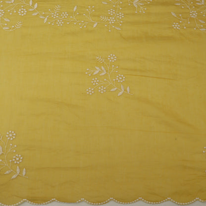 Crush Mul Chanderi Embroidery Fabric