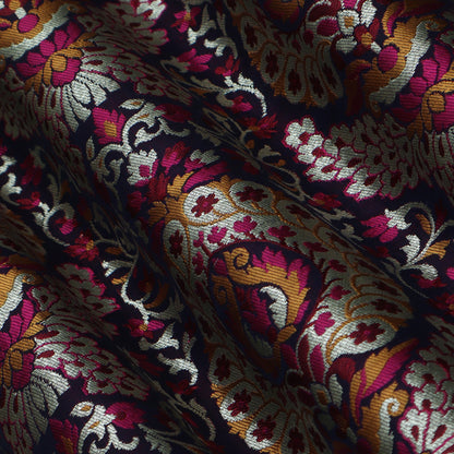 Multicolor Kimkhab Brocade Fabric