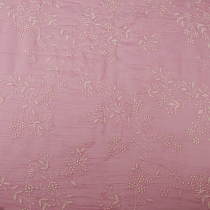 Crush Mul Chanderi Embroidery Fabric