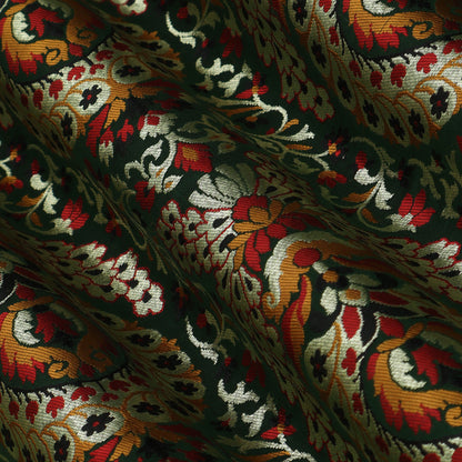 Multicolor Kimkhab Brocade Fabric