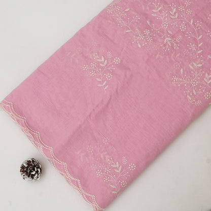 Crush Mul Chanderi Embroidery Fabric