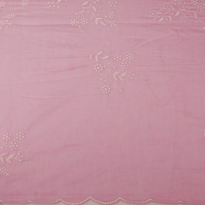 Crush Mul Chanderi Embroidery Fabric