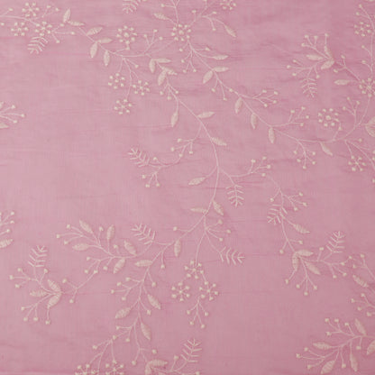 Crush Mul Chanderi Embroidery Fabric