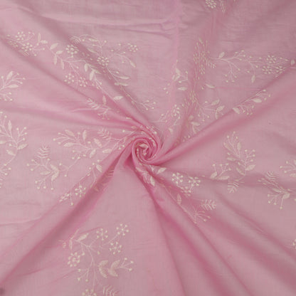 Crush Mul Chanderi Embroidery Fabric