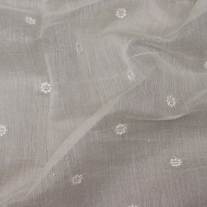 Dyeable Color Chanderi Embroidery Fabric