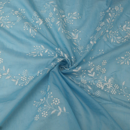 Crush Mul Chanderi Embroidery Fabric