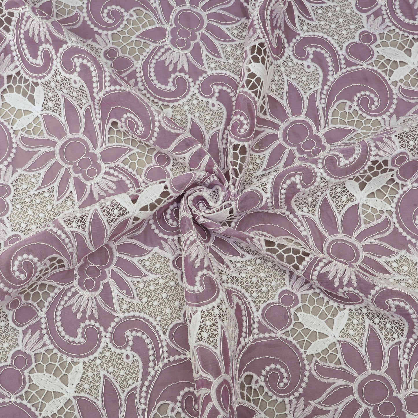 Chinon Chiffon Embroidery Fabric