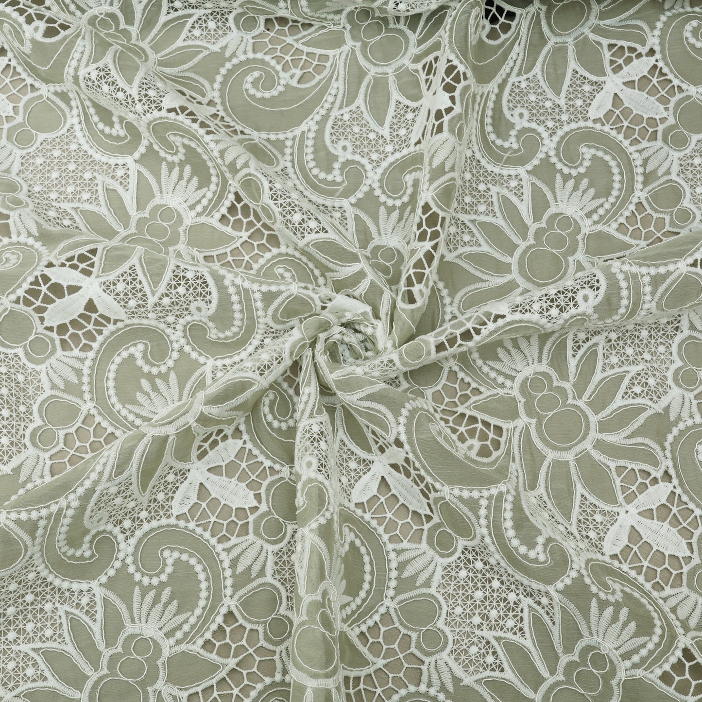 Chinon Chiffon Embroidery Fabric