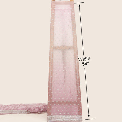 Satin Organza Embroidery Fabric