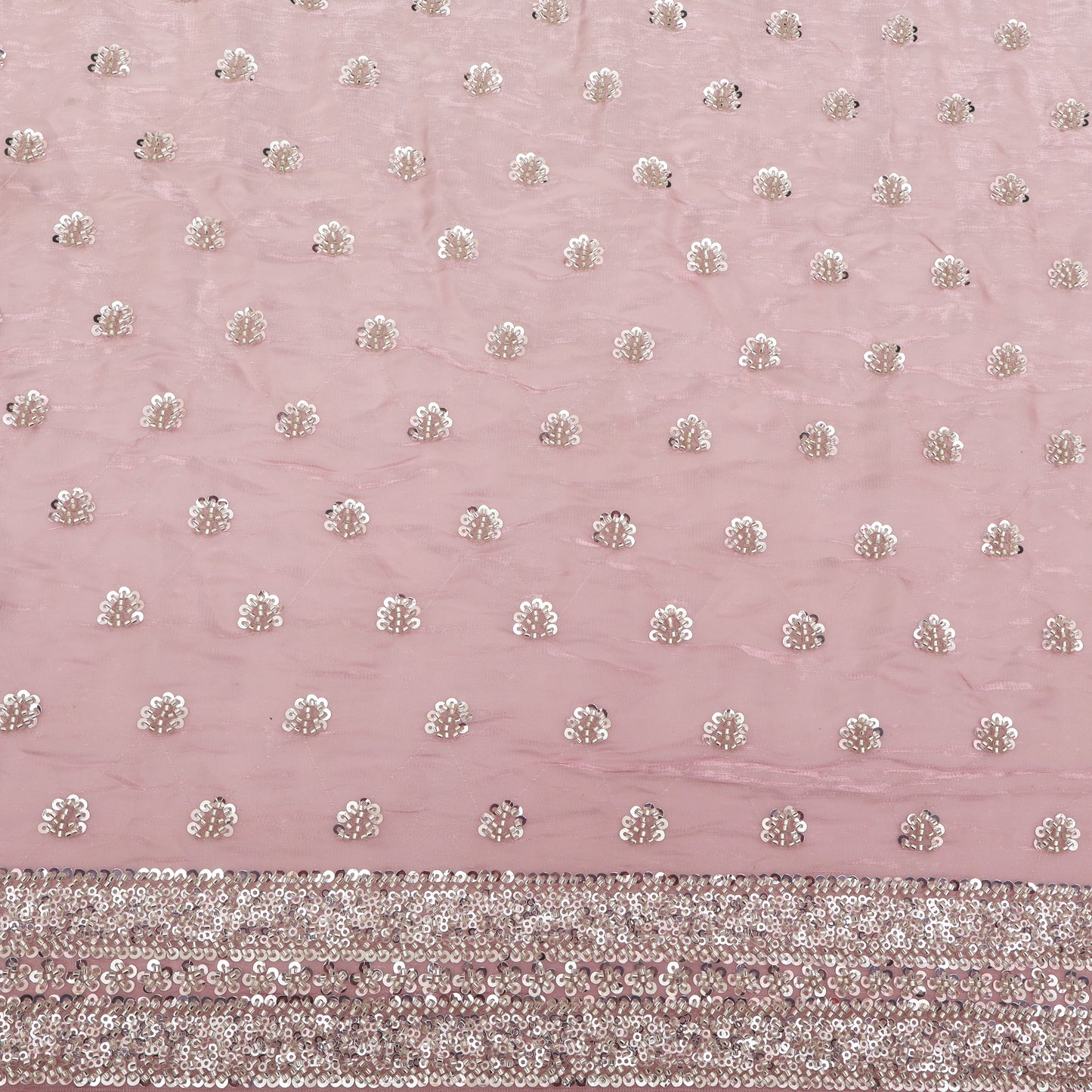 Satin Organza Embroidery Fabric