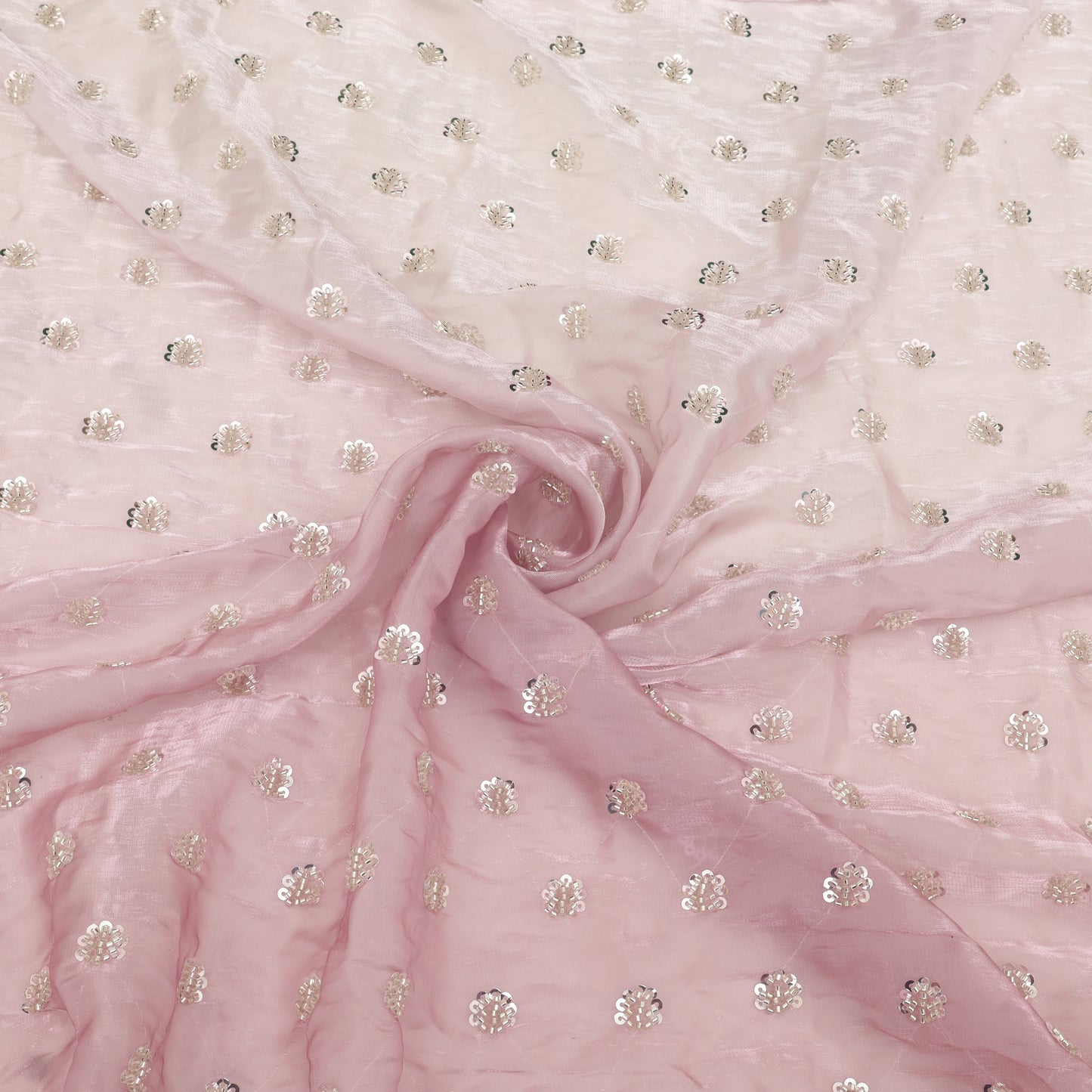 Satin Organza Embroidery Fabric