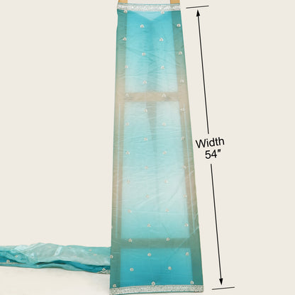 Satin Organza Embroidery Fabric
