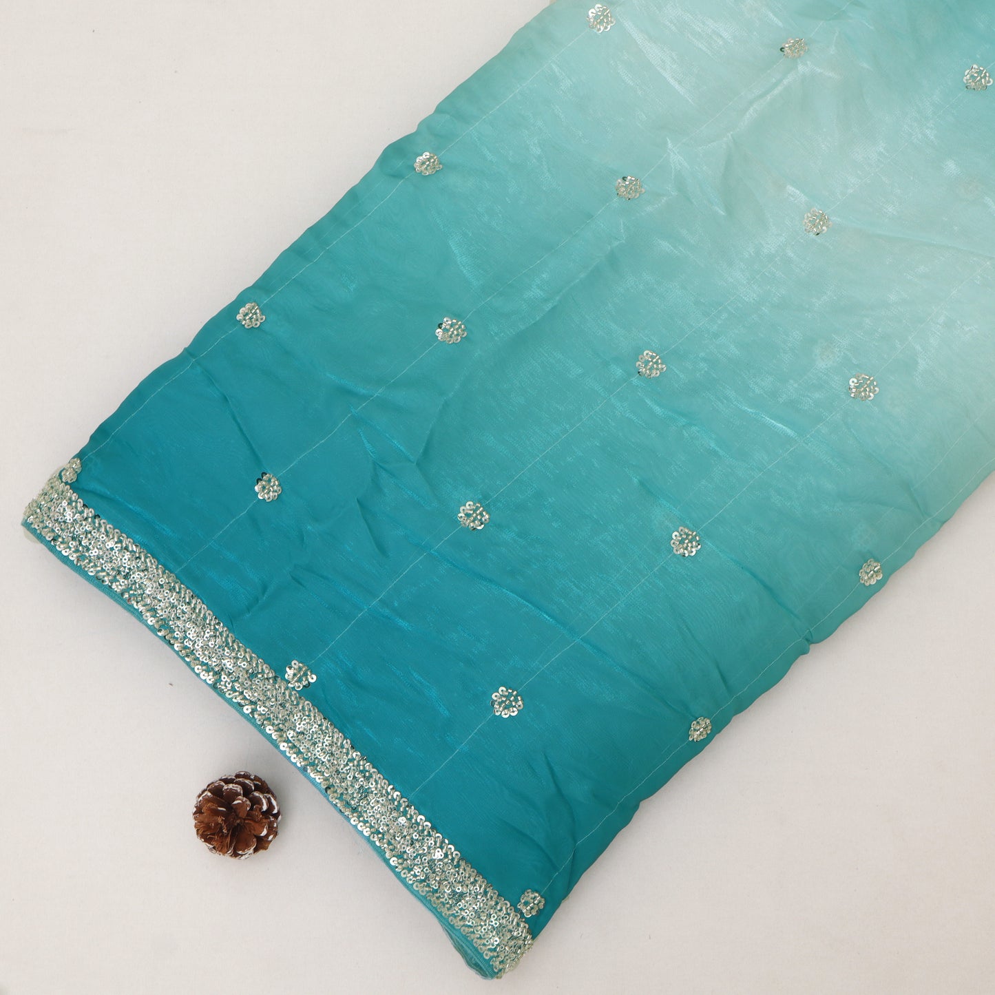 Satin Organza Embroidery Fabric