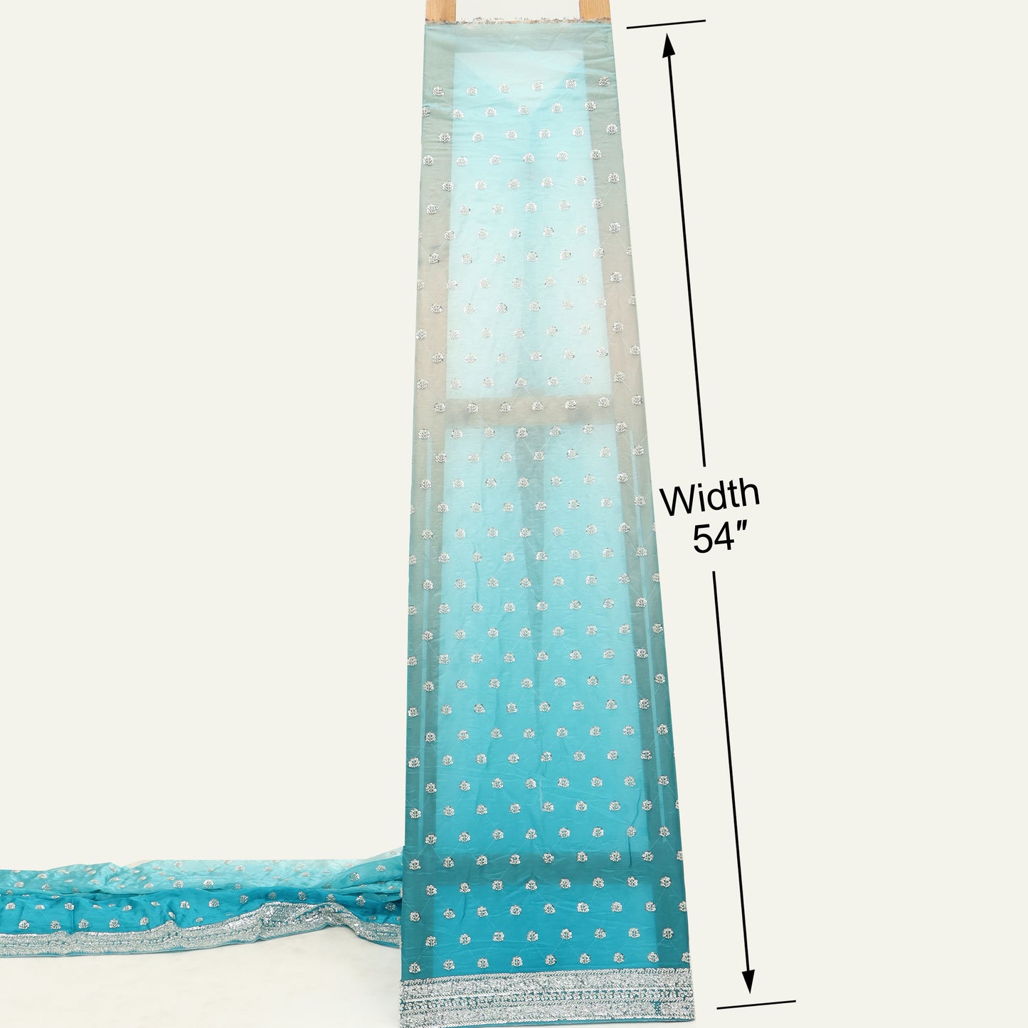 Satin Organza Embroidery Fabric