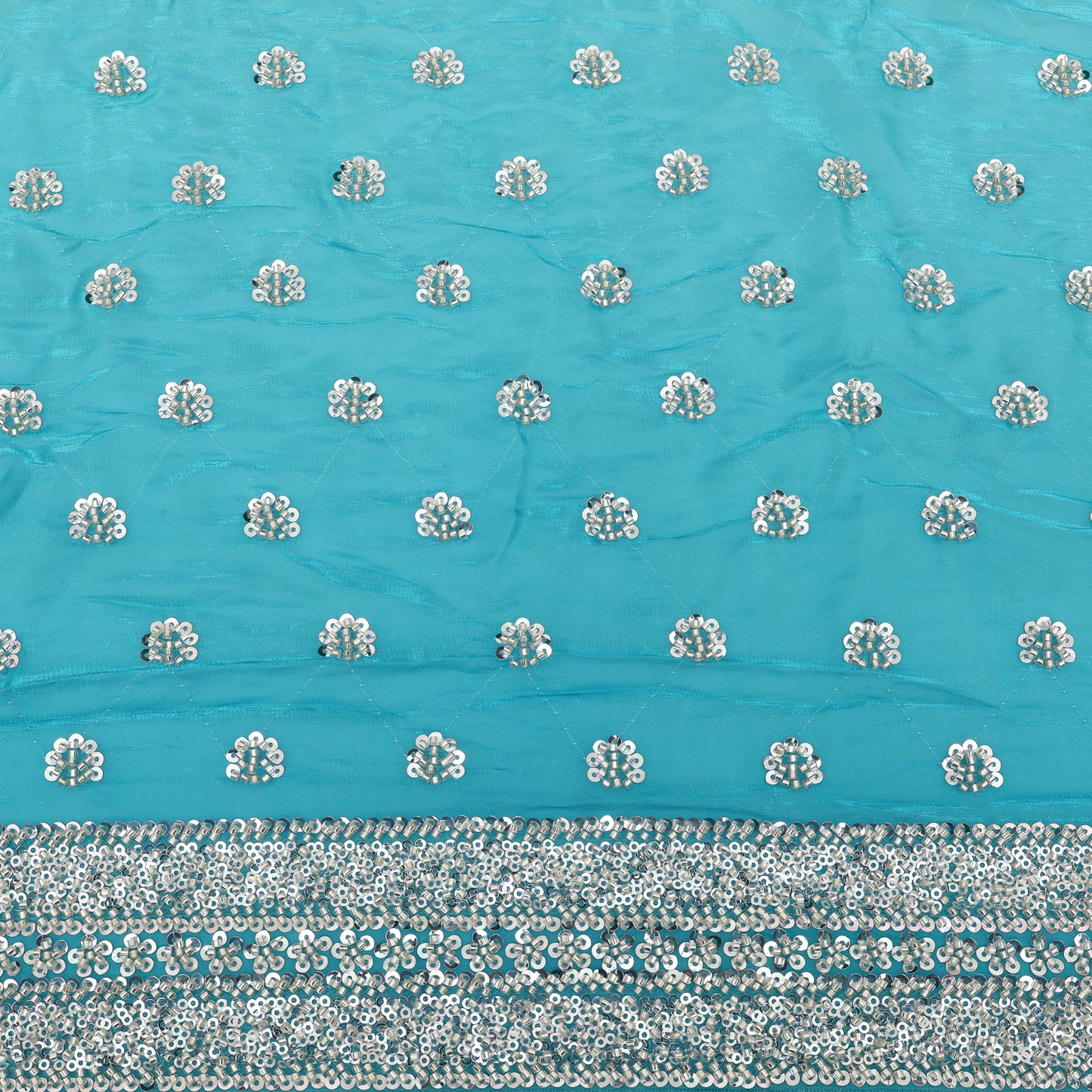 Satin Organza Embroidery Fabric