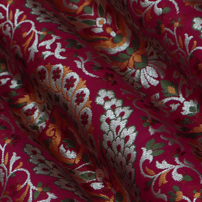 Multicolor Kimkhab Brocade Fabric