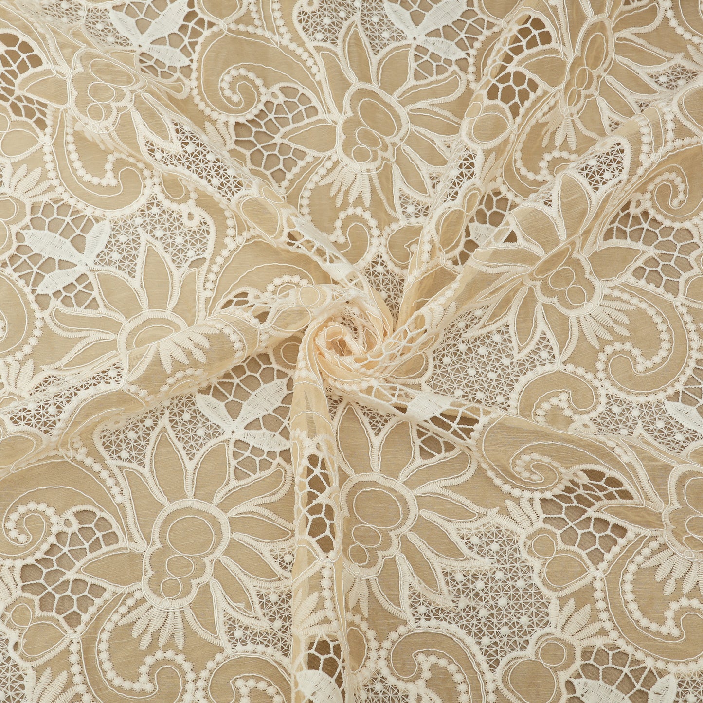 Chinon Chiffon Embroidery Fabric