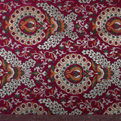 Multicolor Kimkhab Brocade Fabric