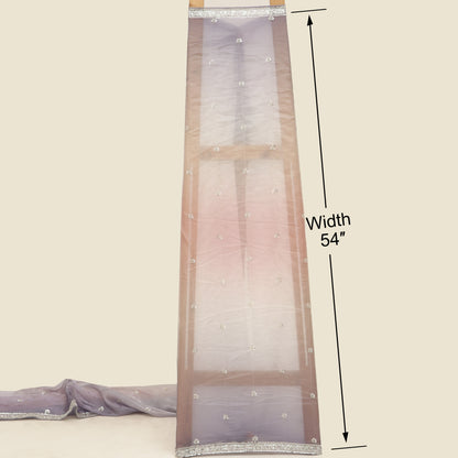 Satin Organza Embroidery Fabric