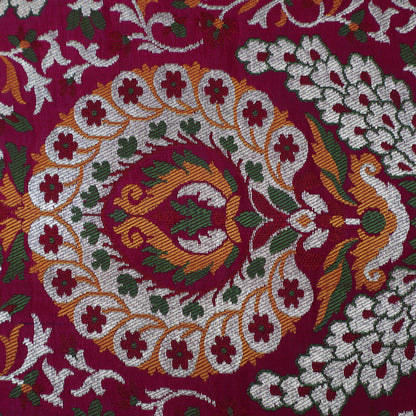 Multicolor Kimkhab Brocade Fabric