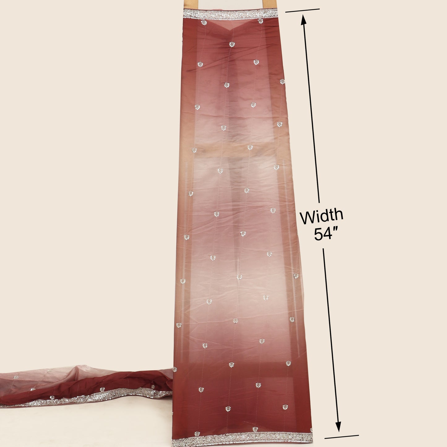 Satin Organza Embroidery Fabric