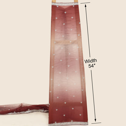 Satin Organza Embroidery Fabric
