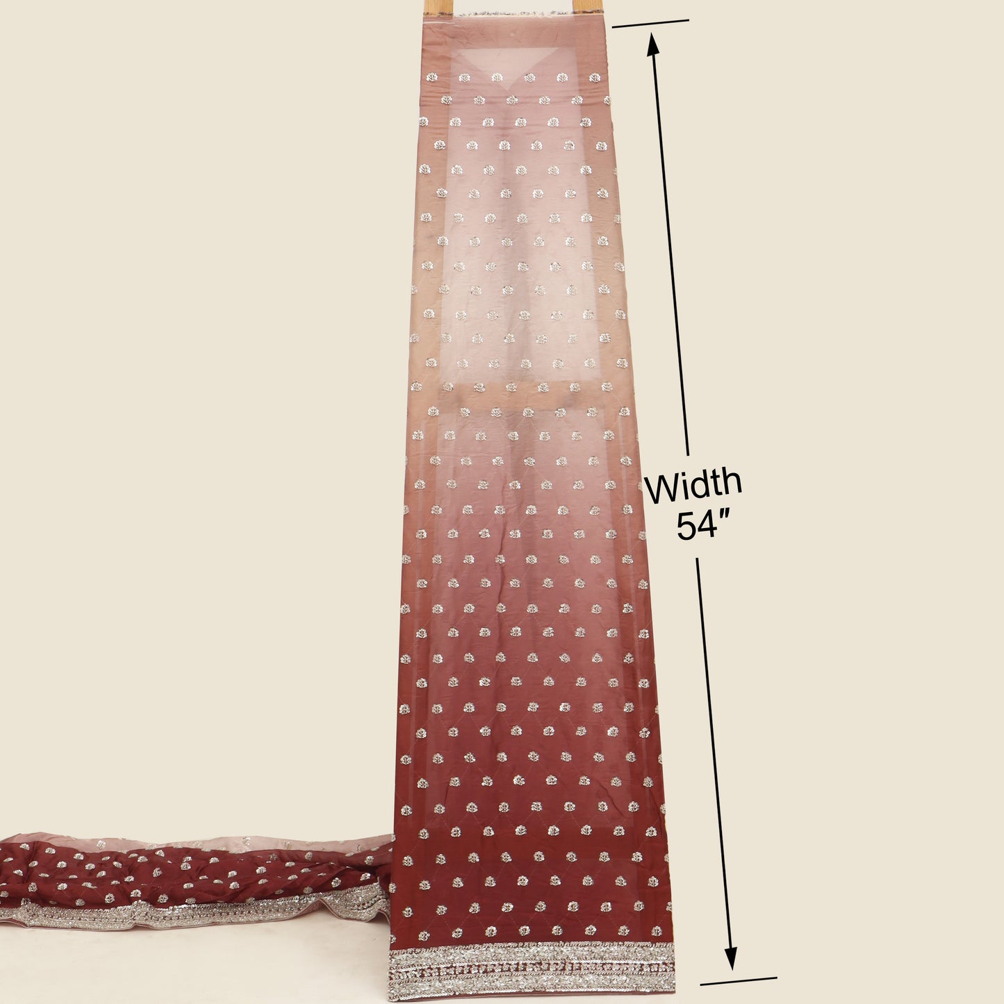 Satin Organza Embroidery Fabric