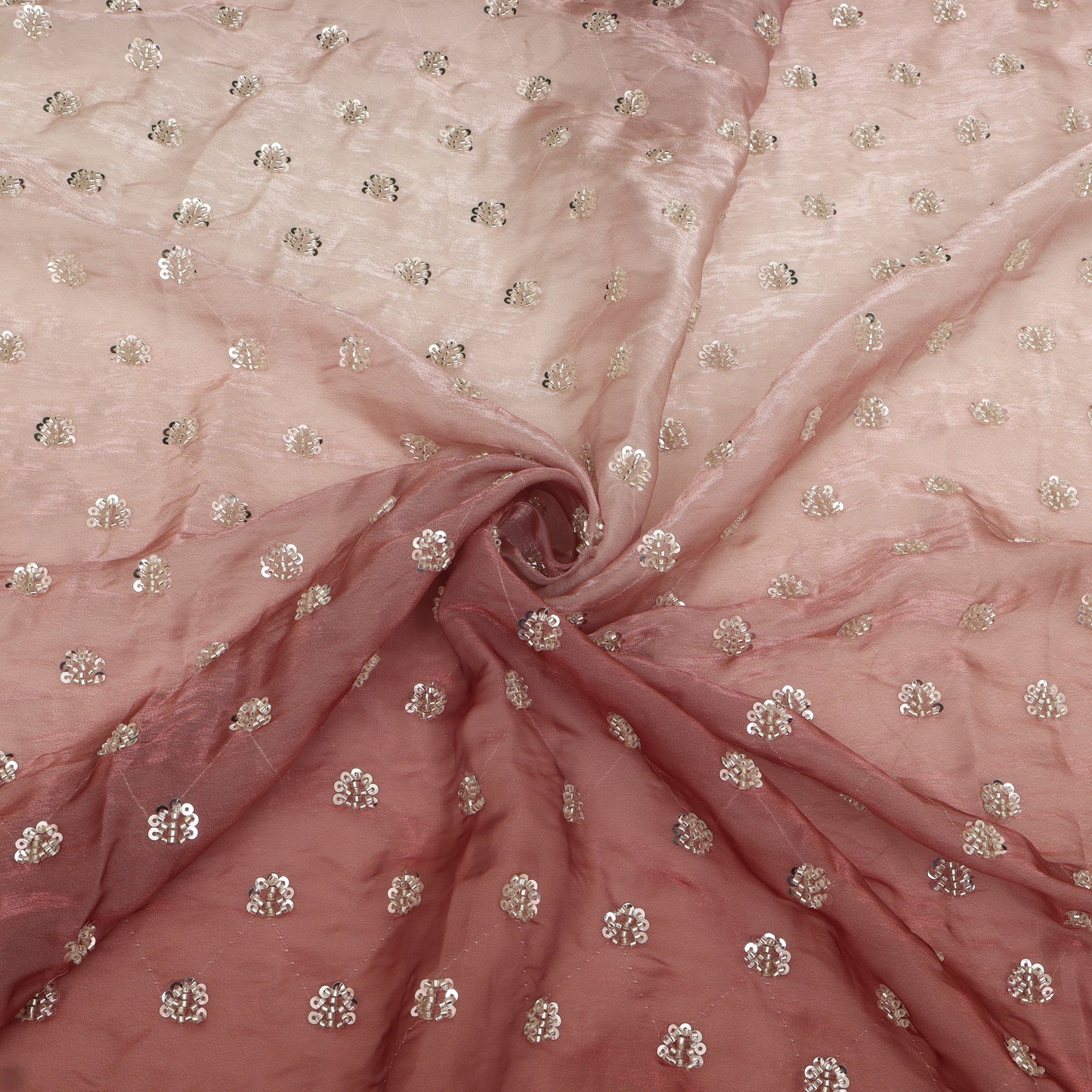 Satin Organza Embroidery Fabric