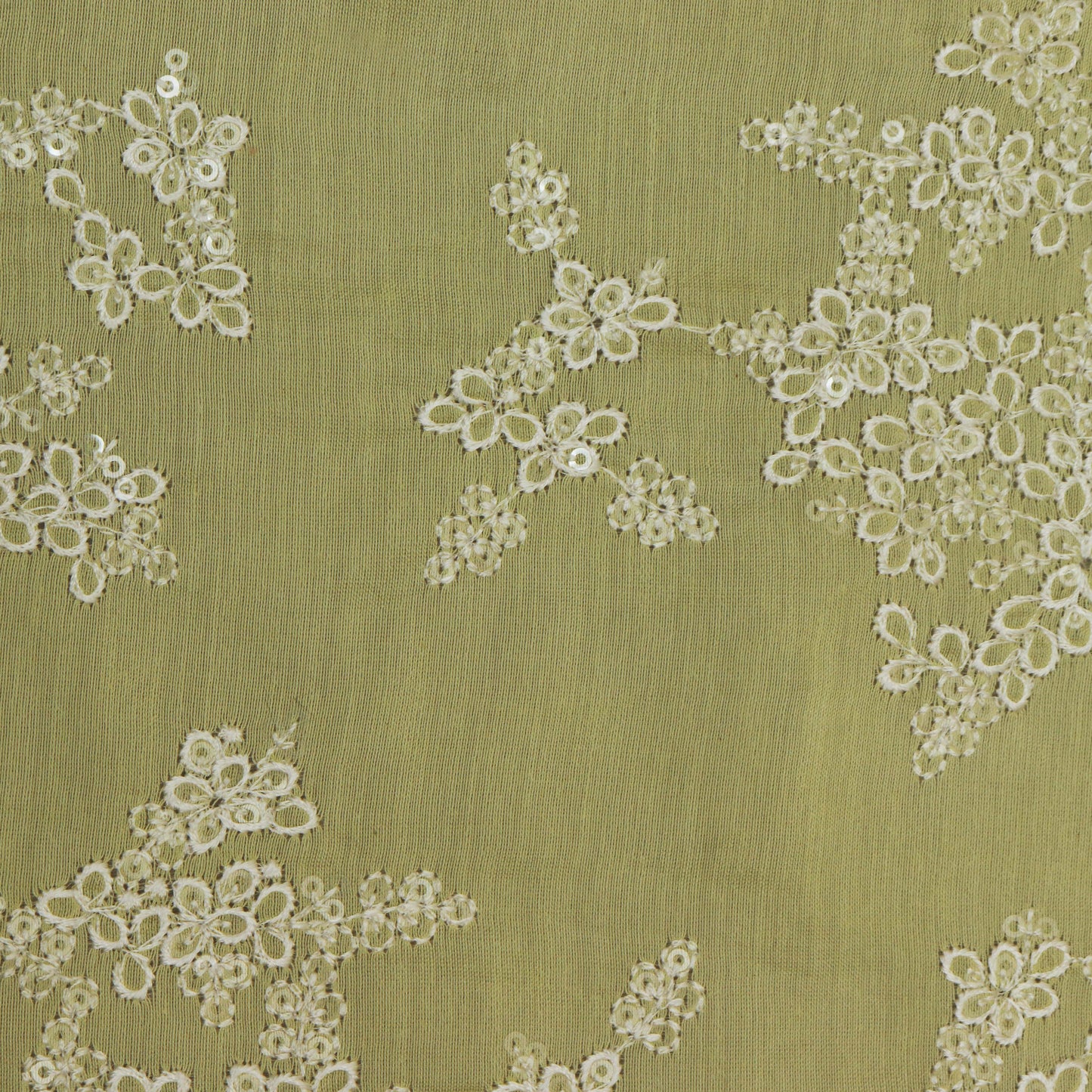 Colored Color Chanderi Embroidery Fabric