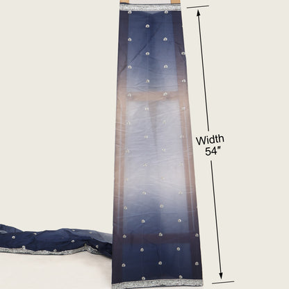 Satin Organza Embroidery Fabric