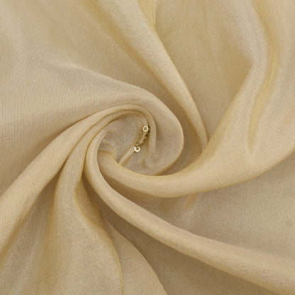 Beige Color Tissue Embroidery Fabric