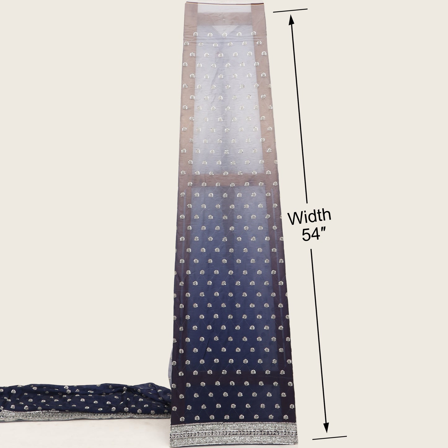 Satin Organza Embroidery Fabric