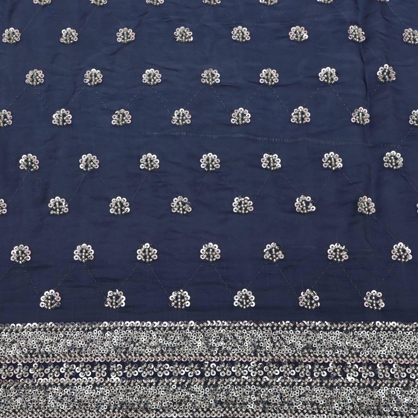Satin Organza Embroidery Fabric