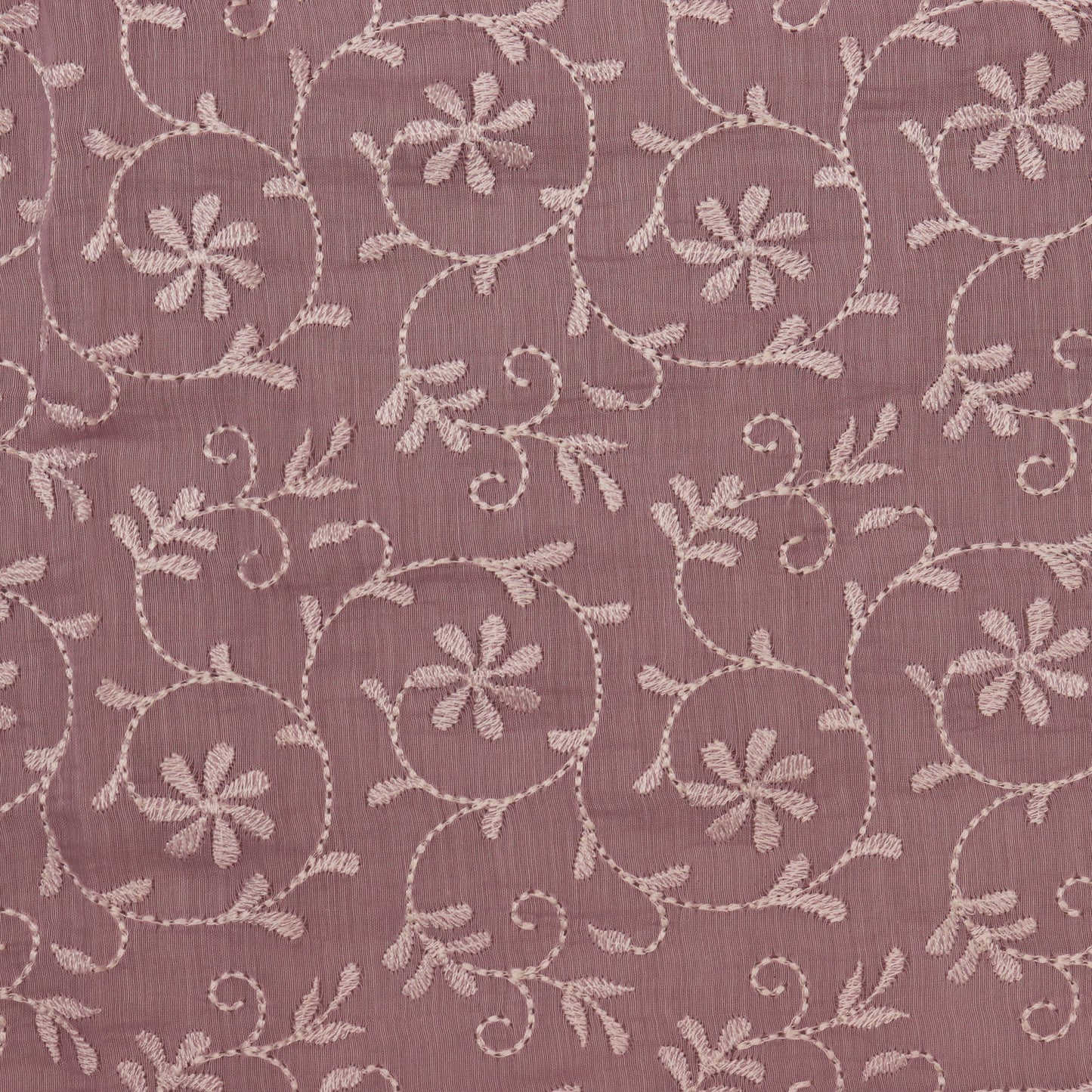 Colored Color Chanderi Embroidery Fabric