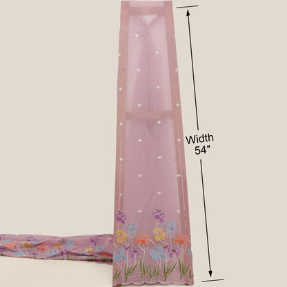 Mul Chanderi Embroidery Fabric