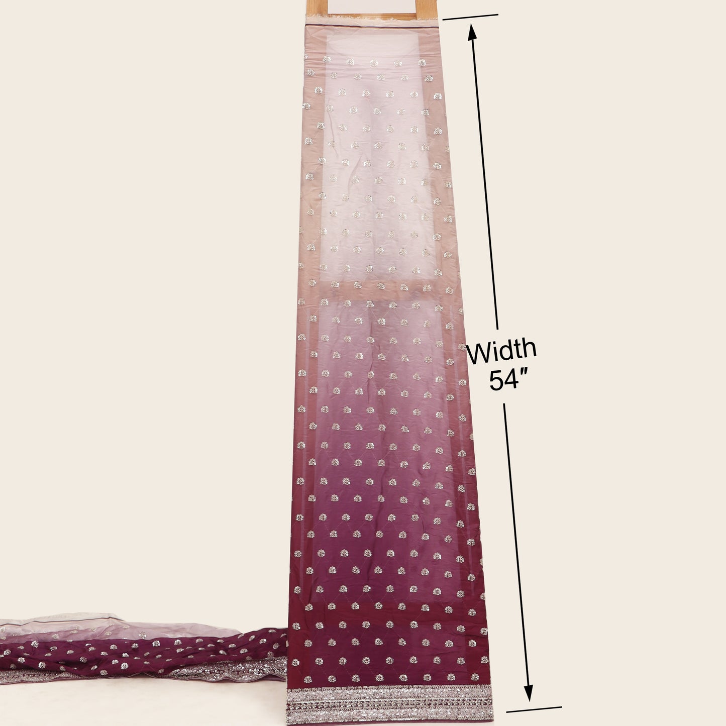 Satin Organza Embroidery Fabric