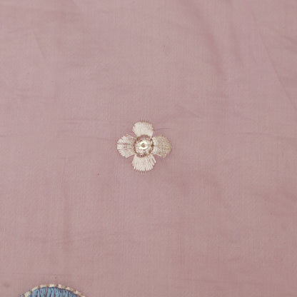 Mul Chanderi Embroidery Fabric