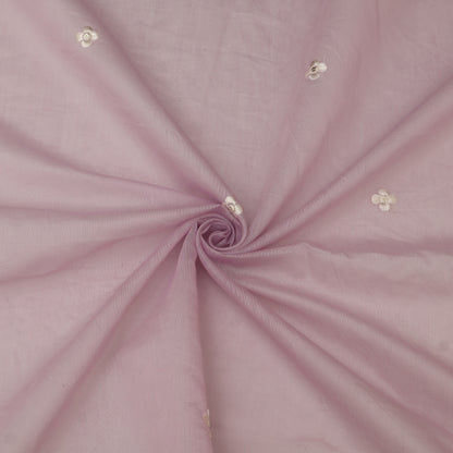 Mul Chanderi Embroidery Fabric