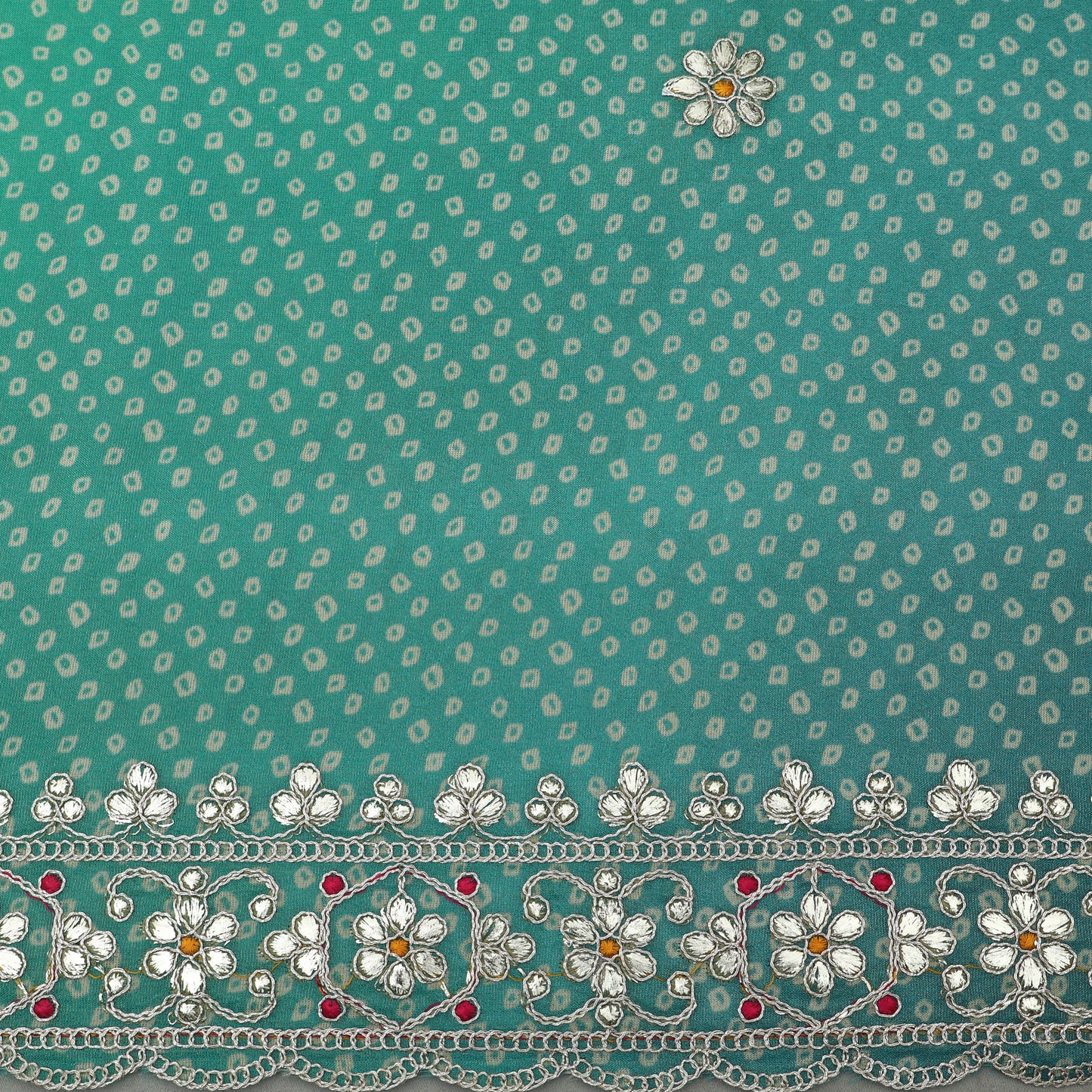 Shaded Tissue Border Embroidery Fabric