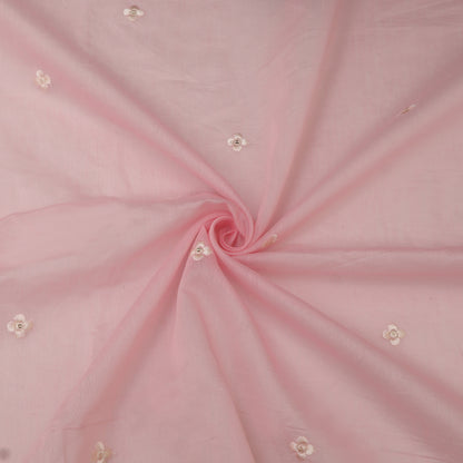 Mul Chanderi Embroidery Fabric