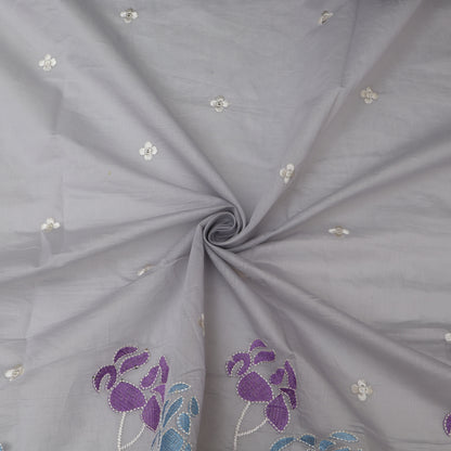 Mul Chanderi Embroidery Fabric