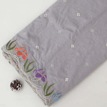 Mul Chanderi Embroidery Fabric