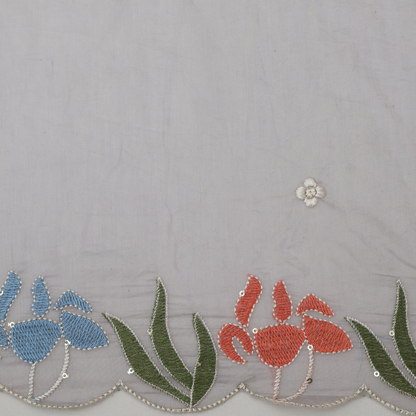 Mul Chanderi Embroidery Fabric