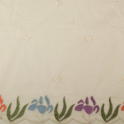 Mul Chanderi Embroidery Fabric