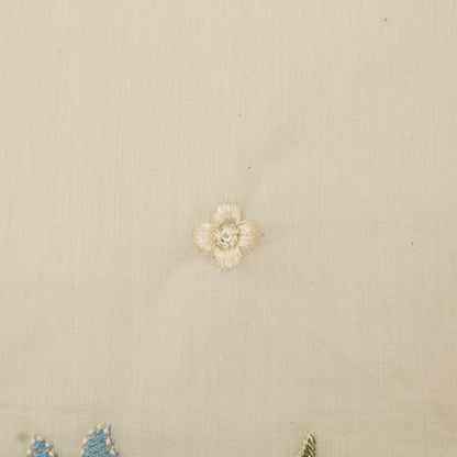 Mul Chanderi Embroidery Fabric