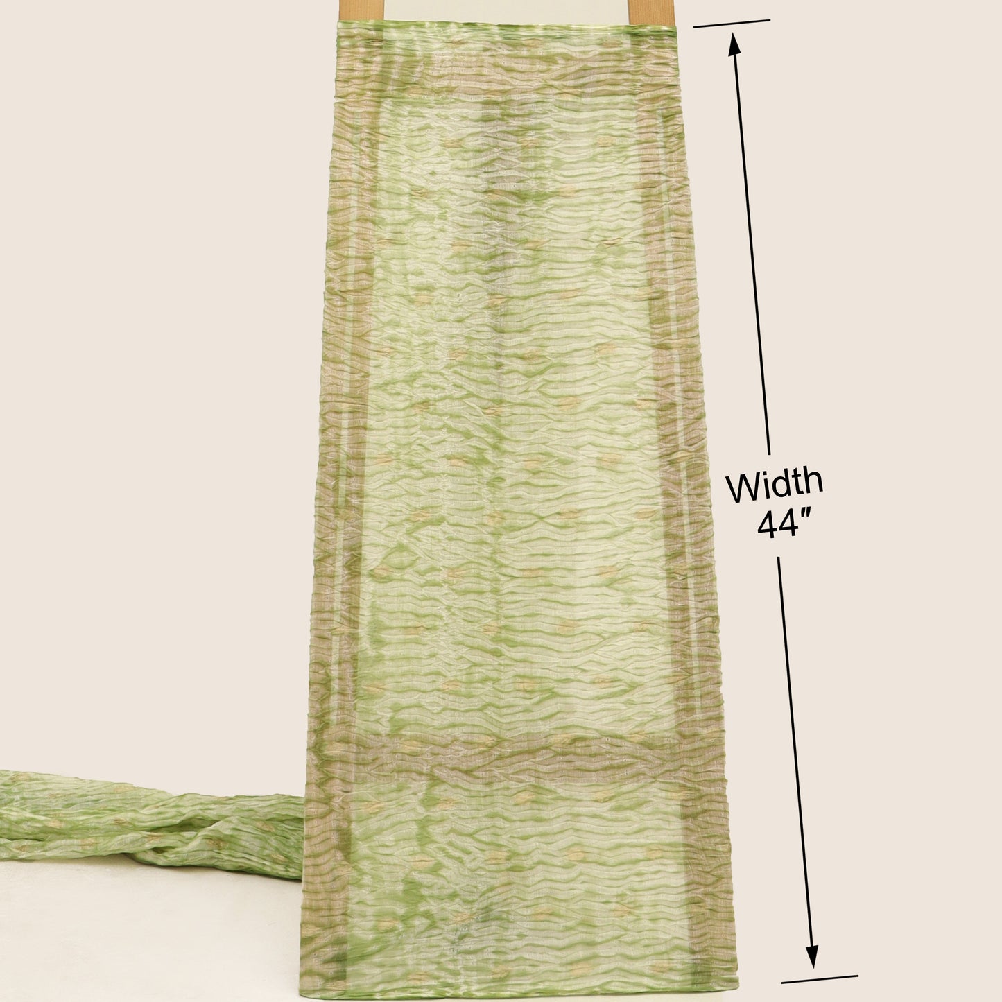 Crush Chanderi Print Booti Fabric