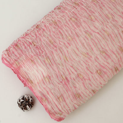 Crush Chanderi Print Booti Fabric