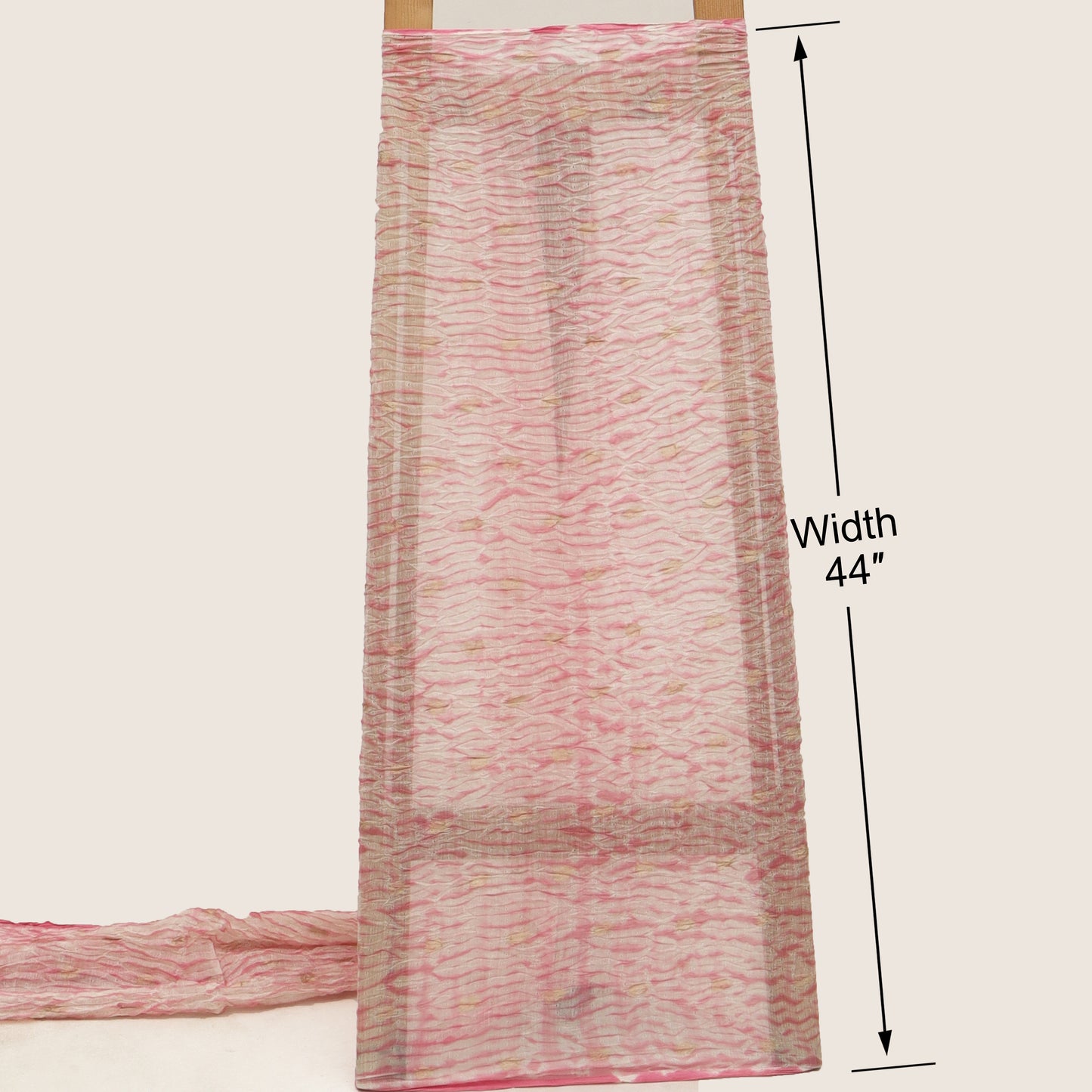 Crush Chanderi Print Booti Fabric