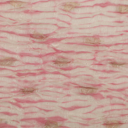 Crush Chanderi Print Booti Fabric